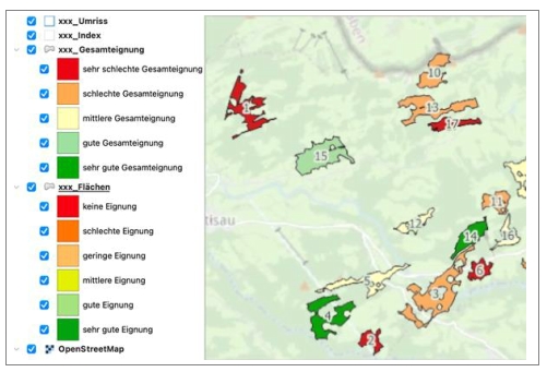 Ausschnitt Energienutzungsplan Freiflächen-PV
© Landkreis Oberallgäu Ausschnitt Energienutzungsplan Freiflächen-PV